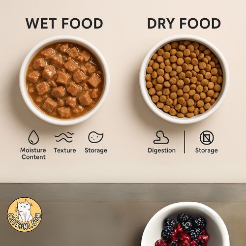 Wet vs. Dry Food for senior cat